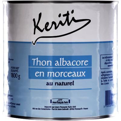 Thon albacore au naturel - KERITI - Boite 3/1