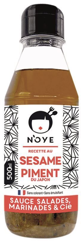 Sauce sésame et piment du Japon - N'OYE - Bouteille de 50 cl