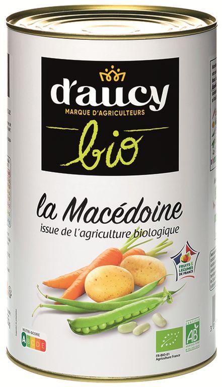 Macédoine avec pommes de terre Bio - D'AUCY - Boite 5/1