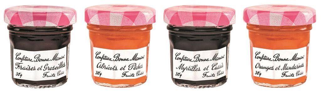 Confiture assortiment BONNE MAMAN : les 5 pots de 50 g à Prix