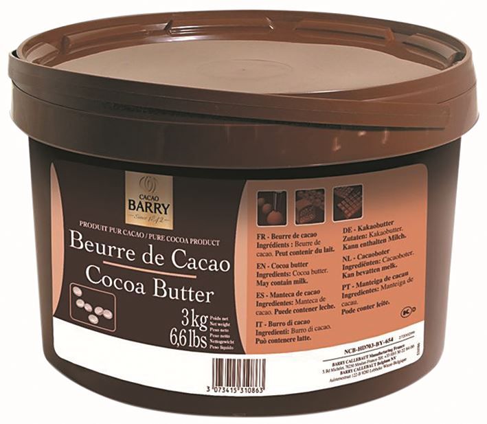 Beurre de cacao - BARRY - Seau de 3 kg