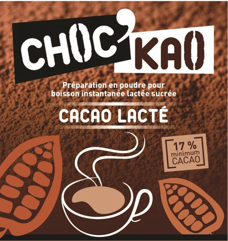 Cacao lacté 17% sucré - CHOC KAO - Paquet de 1 kg