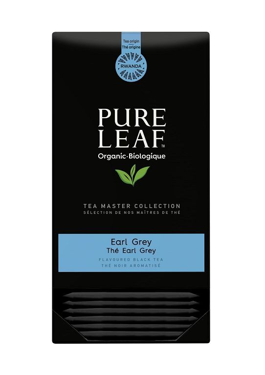 Thé noir Earl Grey Bio - PURE LEAF - Boite de 25 sachets