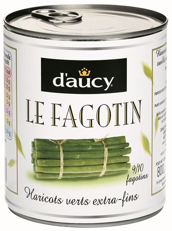 Haricots verts extra fins Le Fagotin - D'AUCY - Boite 4/4