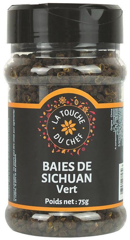 Baies de Sechuan vert - LA TOUCHE DU CHEF - Pot de 75 g