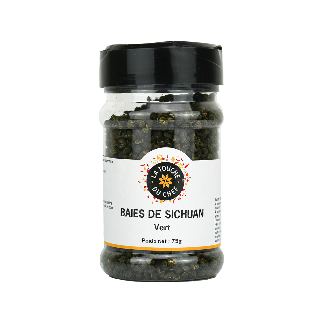 Baies de Sechuan vert - LA TOUCHE DU CHEF - Pot de 75 g