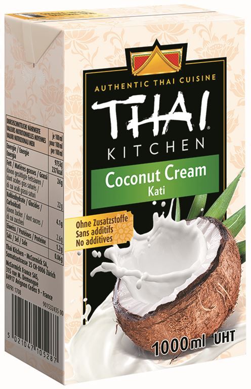 Crème de coco - THAI KITCHEN - Brique de 1 L