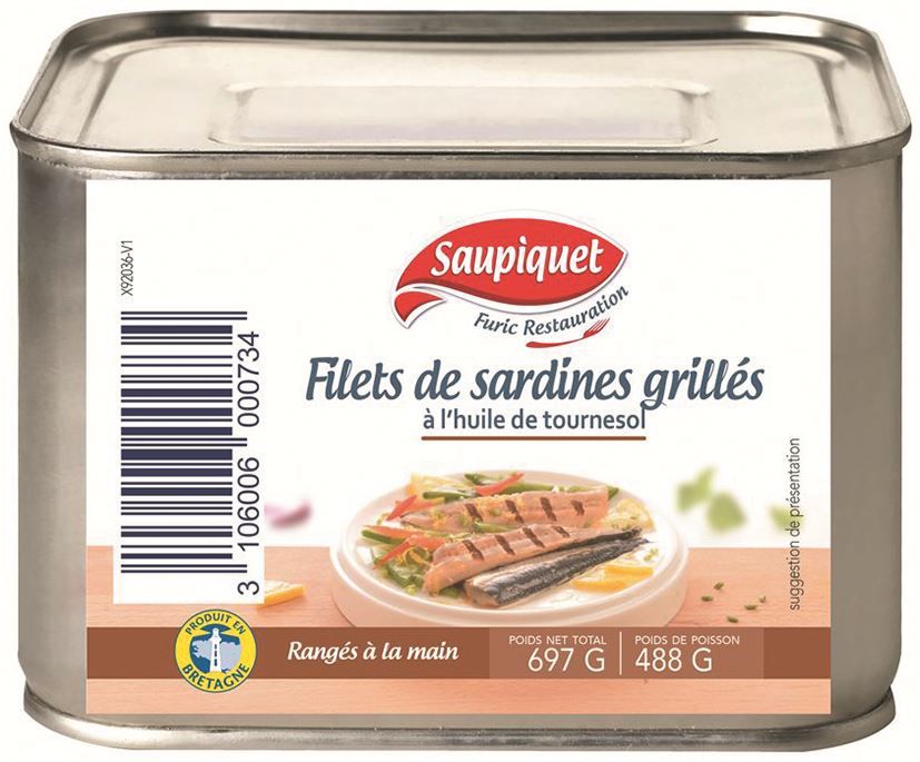 Filets de sardines grillés - SAUPIQUET - Boite 4/4