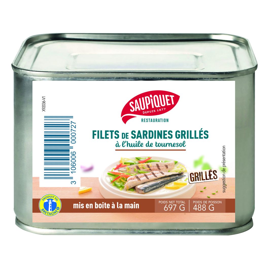 Filets de sardines grillés - SAUPIQUET - Boite 4/4