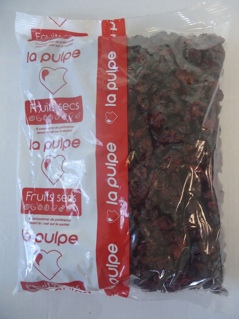 Cranberries séchées - LA PULPE - Sachet de 1 kg