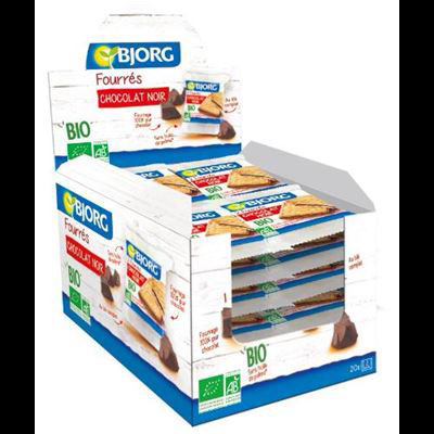 Biscuit Fourre Au Chocolat Noir Bio Bjorg Carton De Sachets Biscuits