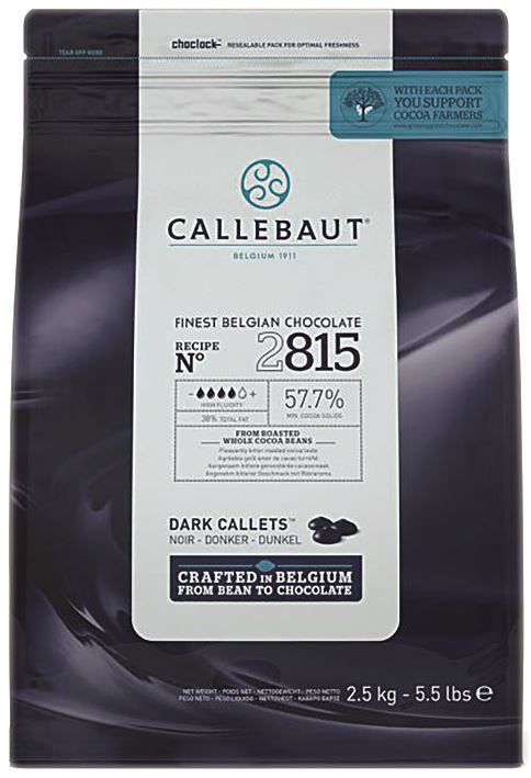 Chocolat noir  57.7% N°2815 - CALLEBAUT - Sac de 2,5 kg