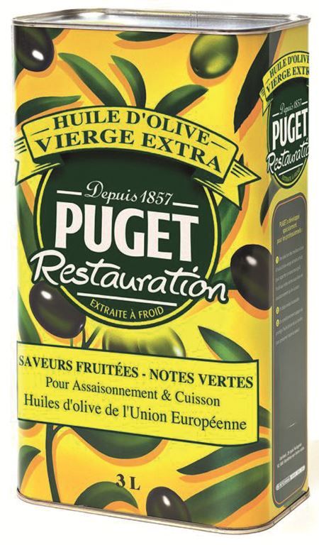 Huile d'olive extra vierge extraite a froid - PUGET - Bidon de 3 L