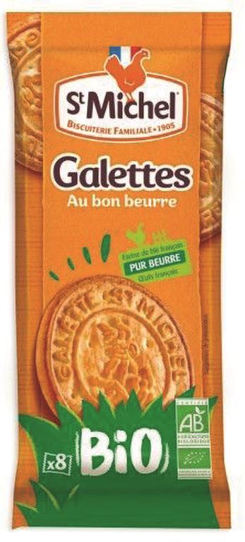 Galette au beurre Bio X8 - ST MICHEL - Carton de 32 sachets