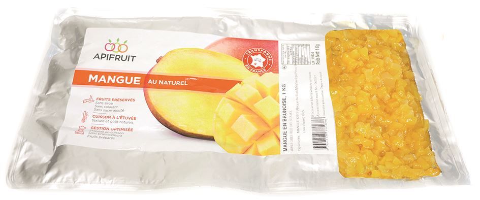 Mangues en brunoise - APIFRUIT - Carton de 8 poches