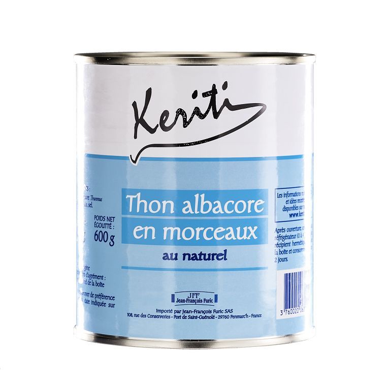 Thon en morceaux Albacor au naturel - KERITI - Boîte 4/4