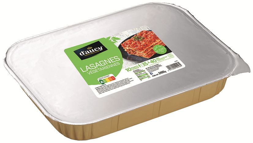 Lasagnes végétariennes - D'AUCY - Carton de 4 plateaux