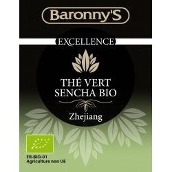 Thé vert Sencha Bio - BARONNY'S - Sachet de 200g