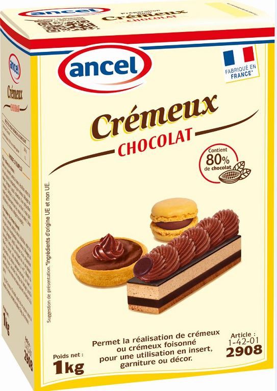 Crémeux au chocolat - ANCEL - Boite de 1 kg