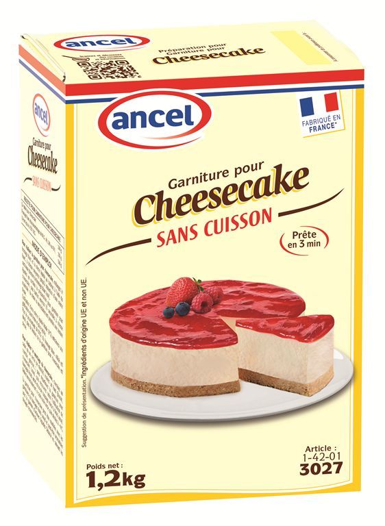 Cheesecake sans cuisson - ANCEL - Boite de 1,2 kg