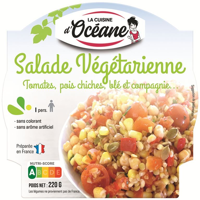 Salade végétarienne - LA CUISINE D'OCEANE - Carton de 7 unités