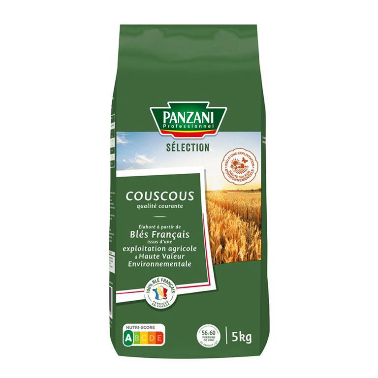 Couscous HVE - PANZANI PROFESSIONEL - Sac de 5 kg
