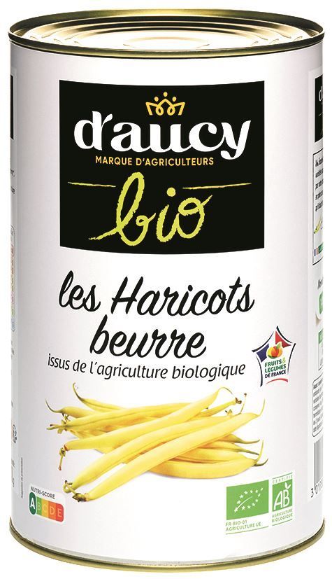 Haricots beurre Bio - D'AUCY - Boite 5/1