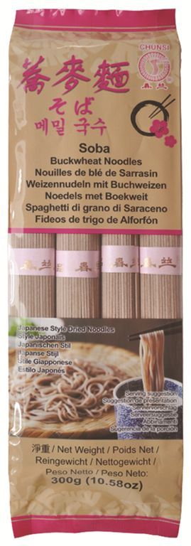 Nouilles de sarrasin Soba - CHUNSI - Paquet de 300 g