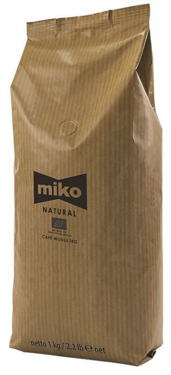 Café moulu 75%arabica 25% robusta Bio - MIKO - Paquet de 1 kg