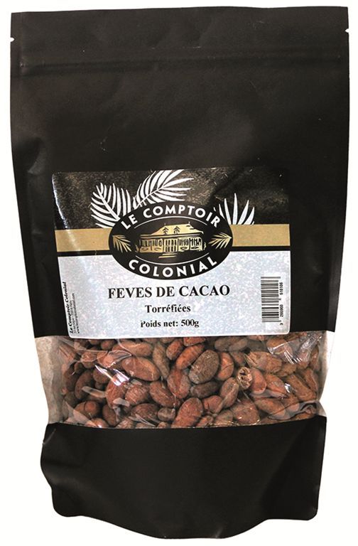 Fèves de cacao torréfiées - LA TOUCHE DU CHEF - Sachet de 500 g