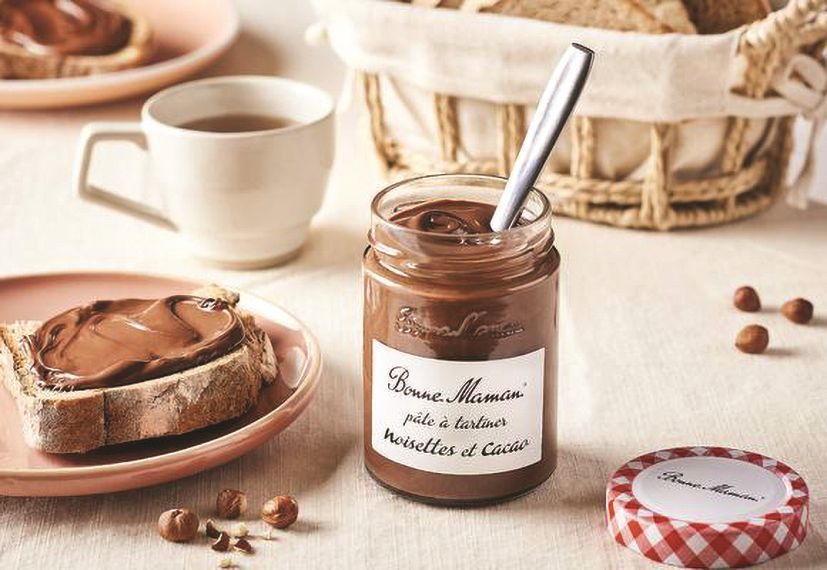 Pâte à tartiner noisettes et cacao - BONNE MAMAN - Pot de 360 g