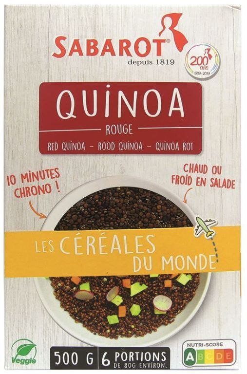 Quinoa rouge - SABAROT - Paquet de 500 g