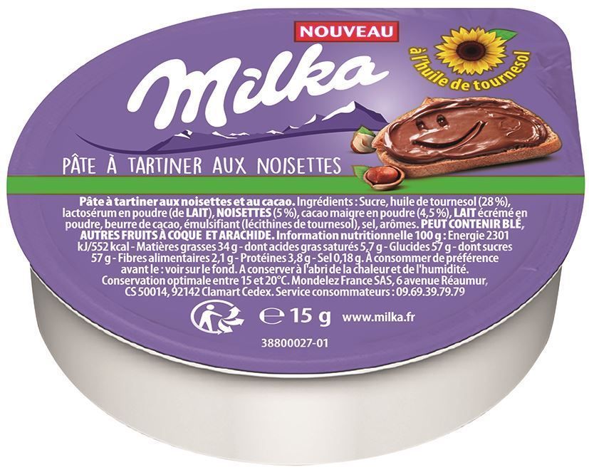 Pâte à tartiner - MILKA - Carton de 150 barquettes