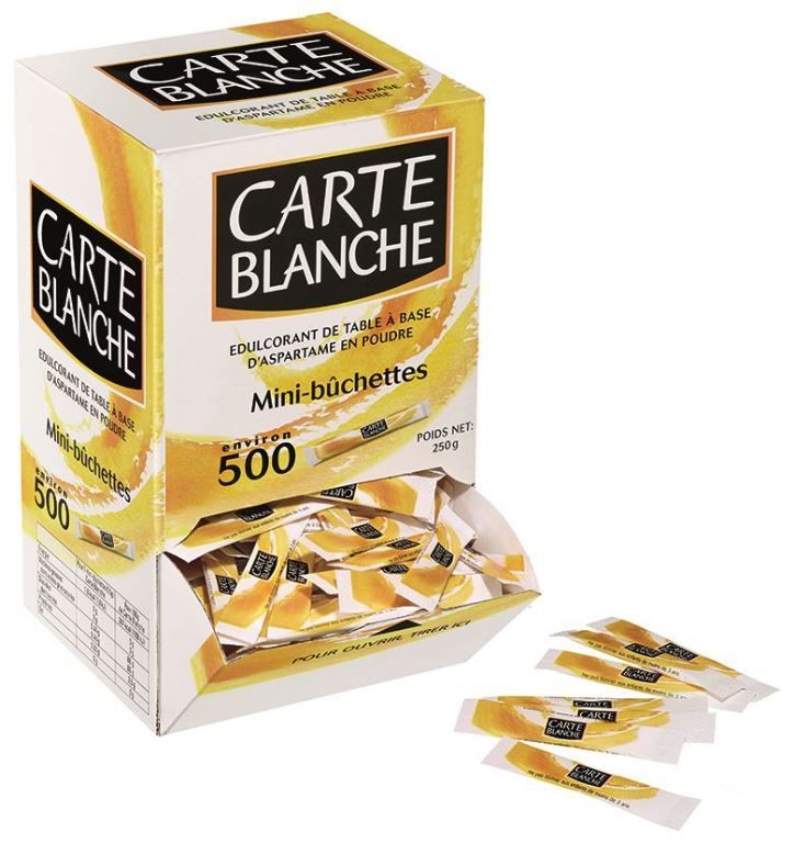 ASPARTAME EN SACHETS PRÉDOSÉS CARTE BLANCHE