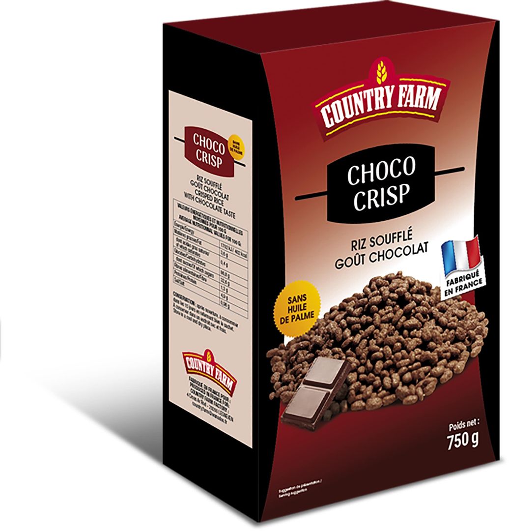 Choco Crisp - COUNTRY FARM - Boîte 750g