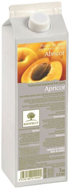 Purée d'abricots - RAVIFRUIT - Brique de 1 kg