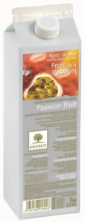Purée de fruits de la passion - RAVIFRUIT - Brique de 1 kg