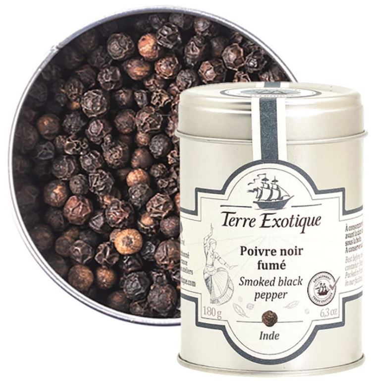 Poivre noir fumé - TERRE EXOTIQUE - Pot de 180 g