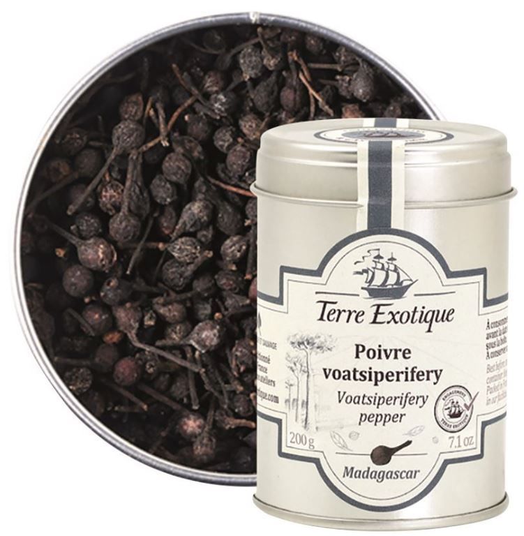 Poivre noir Voatsiperifery madagascar - TERRE EXOTIQUE - Pot de 200 g