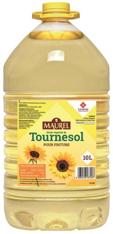 Huile de tournesol - MAUREL - Bidon de 10 L