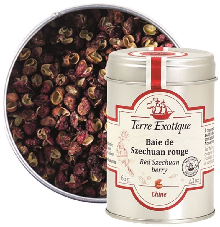 Baie de Szechuan rouge - TERRE EXOTIQUE - Pot de 65 g