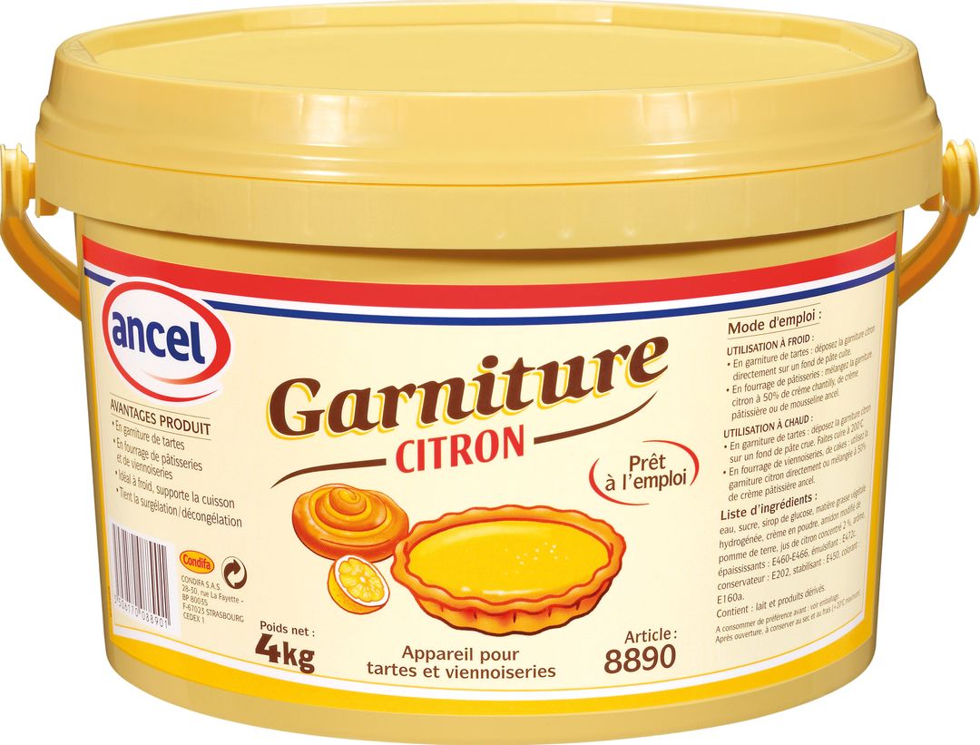 Garniture citron - ANCEL - Seau de 4 kg