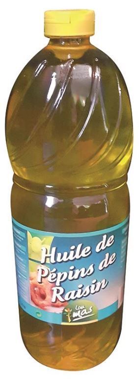 Huile de pépin de raisin - LOUMAS - Bouteille de 1L