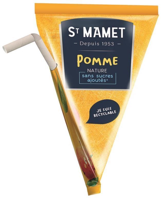 Spécialité de pommes sans sucres ajoutés Les Berlingos - ST MAMET - Carton de 48 berlingots