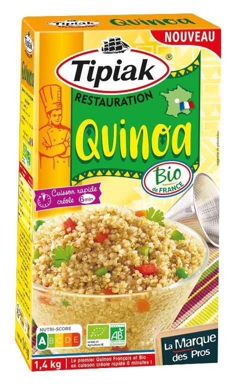 Quinoa blanc français Bio - TIPIAK® RESTAURATION - Boite de 1.4 kg