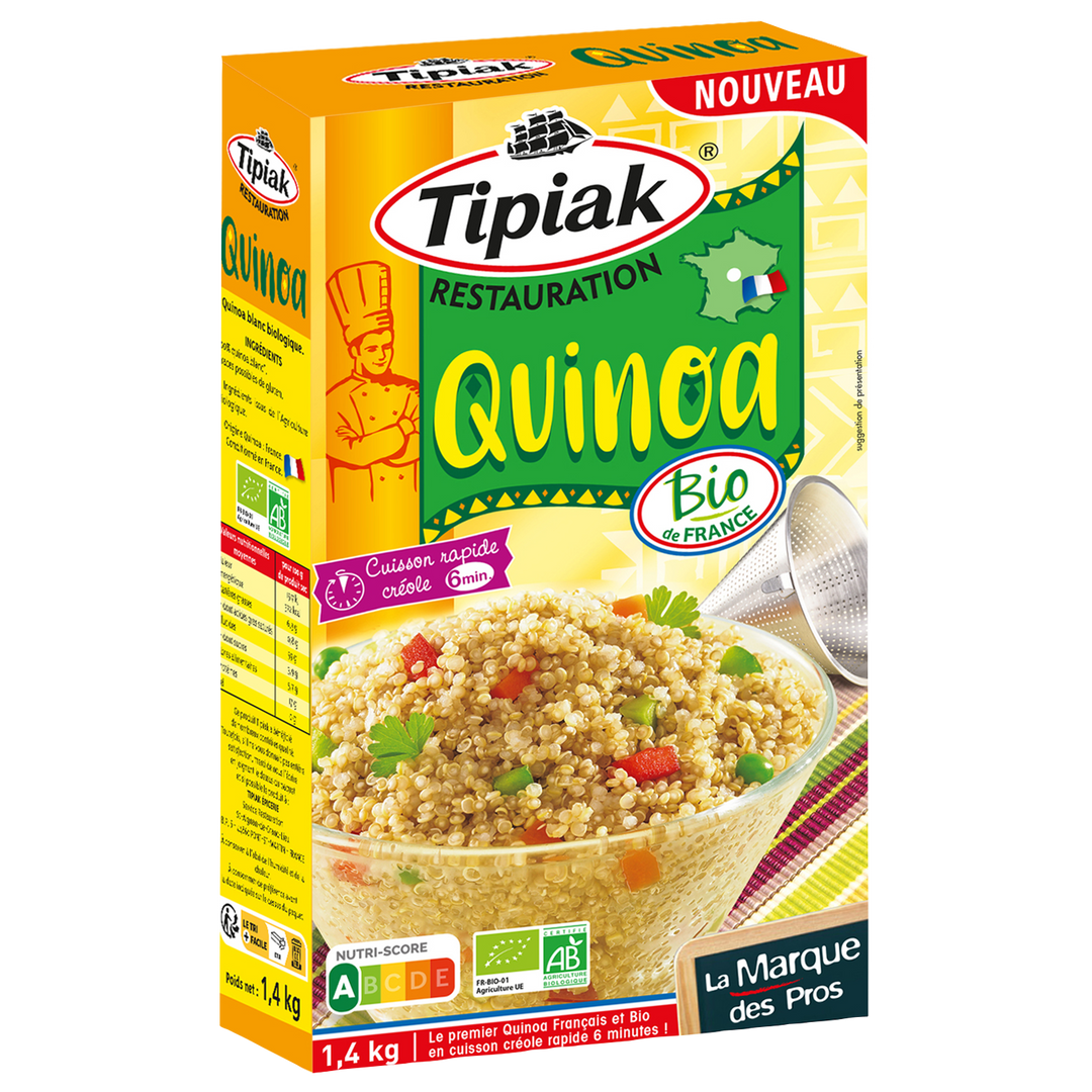 Quinoa blanc français Bio - TIPIAK® RESTAURATION - Boite de 1.4 kg