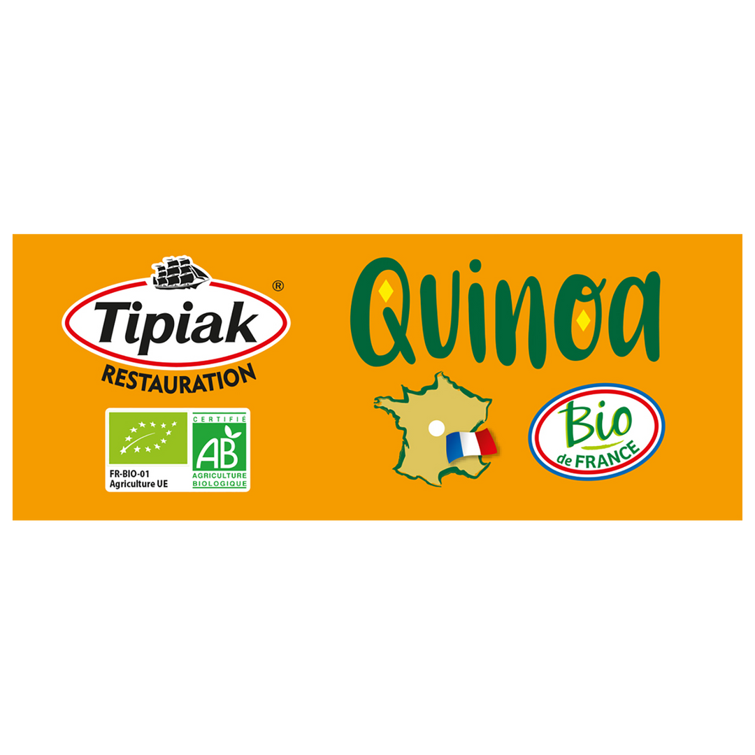 Quinoa blanc français Bio - TIPIAK® RESTAURATION - Boite de 1.4 kg