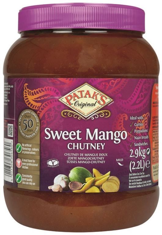 Chutney de mangue - PATAKS ORIGINAL - Pot de 2,9 kg