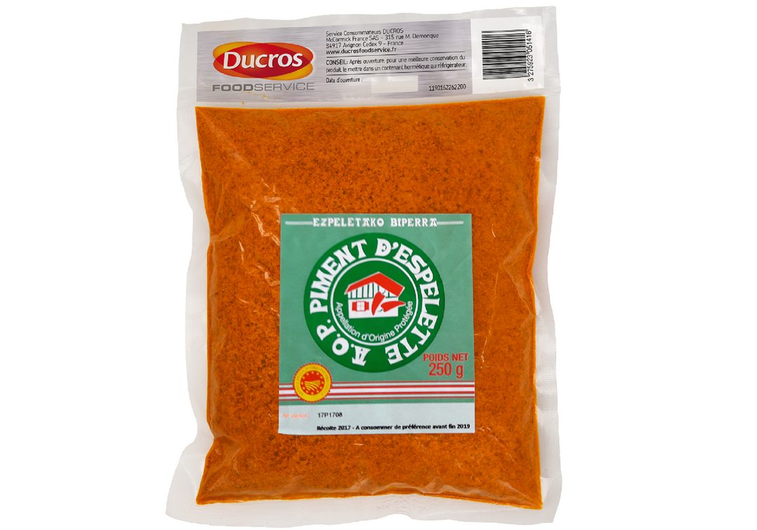 Piment d'Espelette AOP - DUCROS - Sachet de 250 g