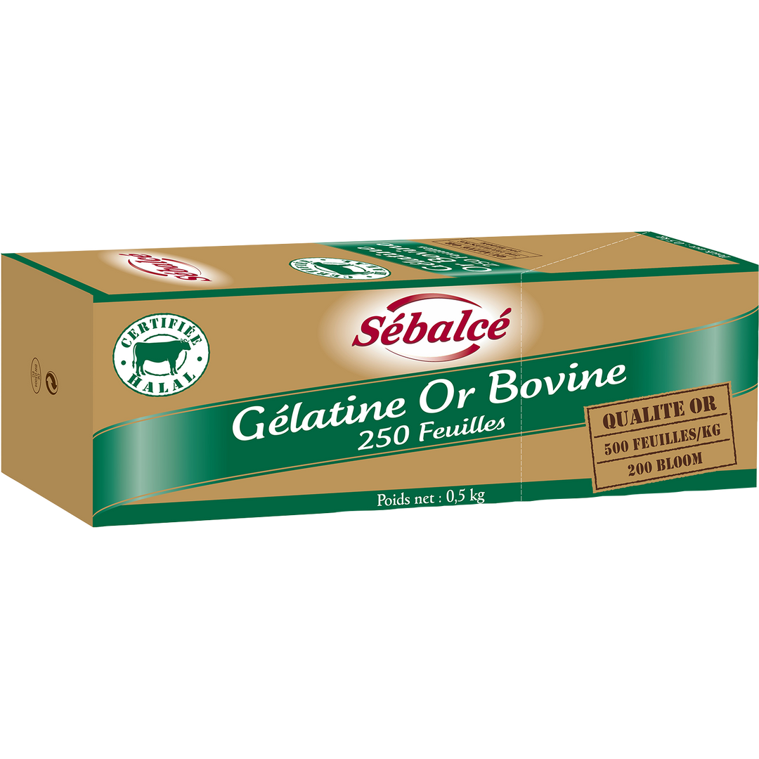 Gélatine Or bovine - SEBALCE HALAL - Paquet de 500 g